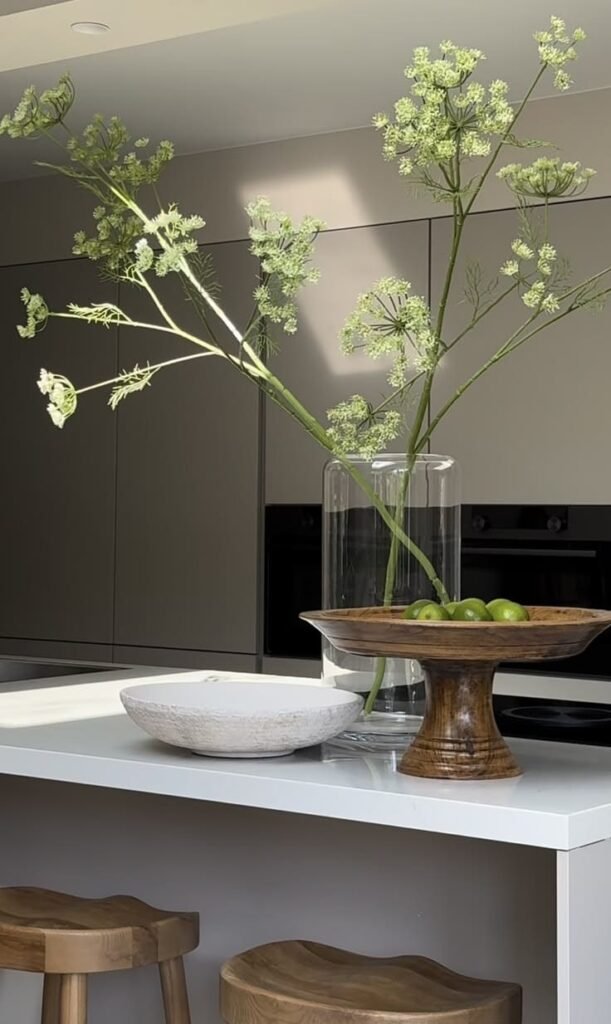 Single stem in a bud vase versus an overgrown bouquet 