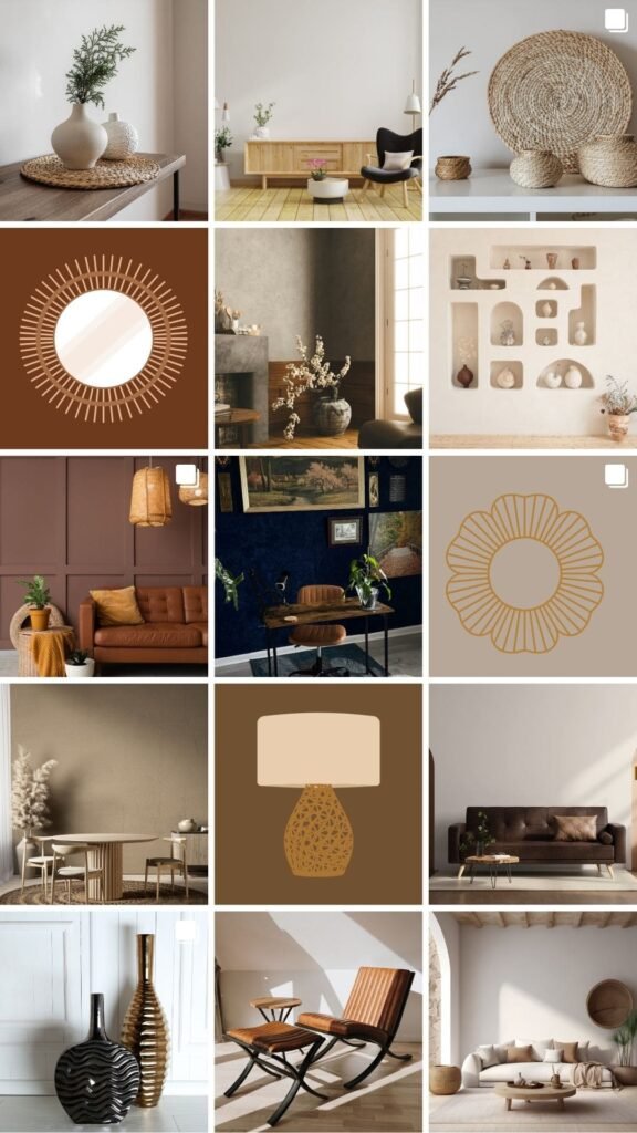 A collage of home decor inspirations