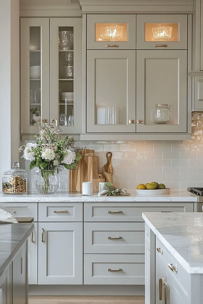 Matte white brick tile with slim 1/16-inch grout lines for a sleek, modern look