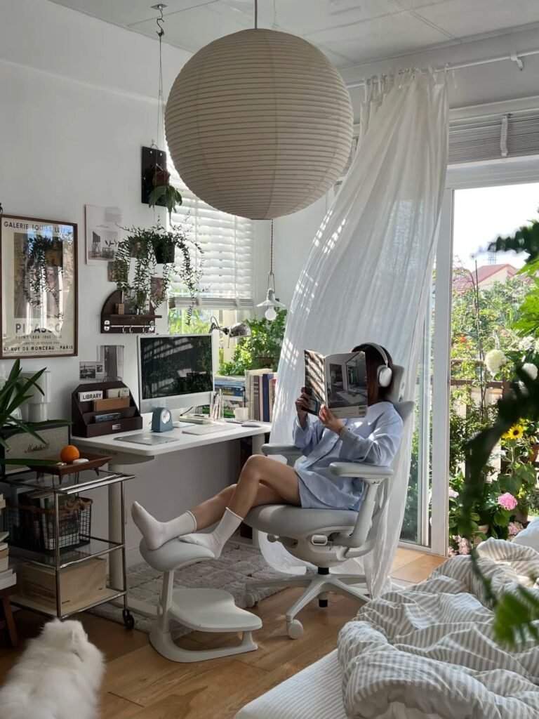 Beautiful modern home office ideas featuring minimalist decor, smart storage, warm lighting, and stylish workspace inspiration.