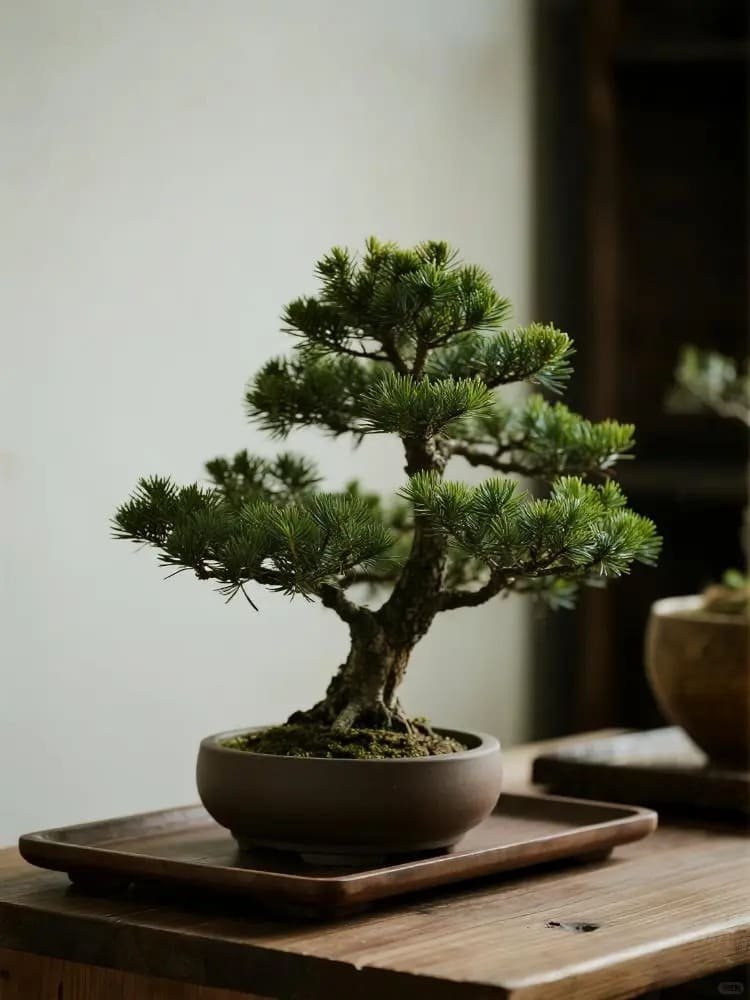Small potted plant adding fresh greenery to the living room.
